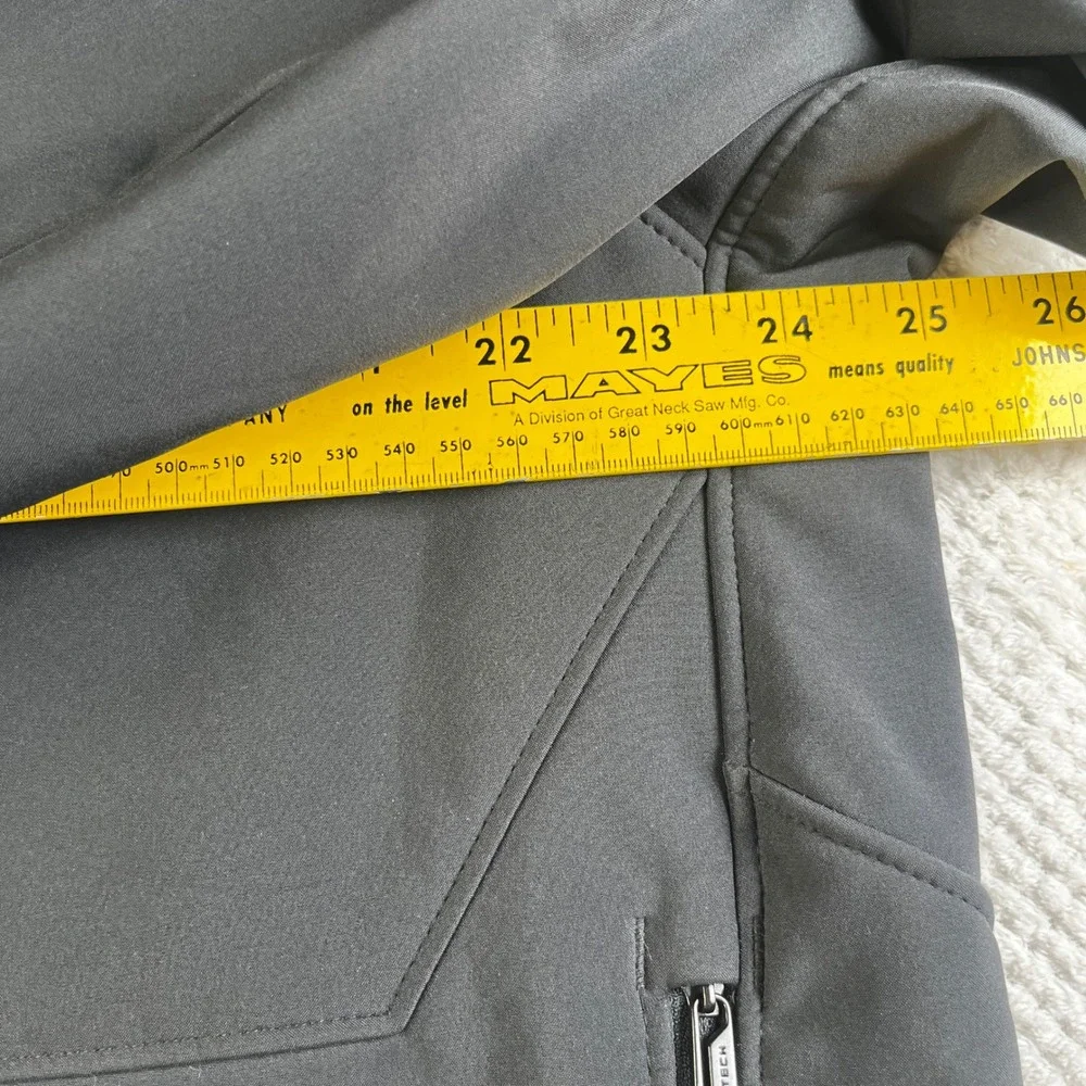 Tumi Tech Mens XL Softshell Fleece Lined Full Zip‎ Jacket Black L8JLK TT-0012